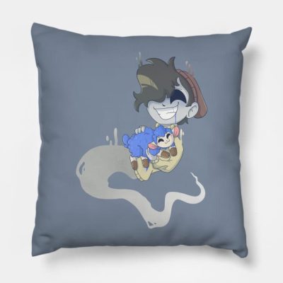 Ghostbur And Friend Throw Pillow Official Wilbur Soot Merch