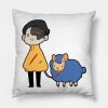 Ghost Bur And Friend Throw Pillow Official Wilbur Soot Merch