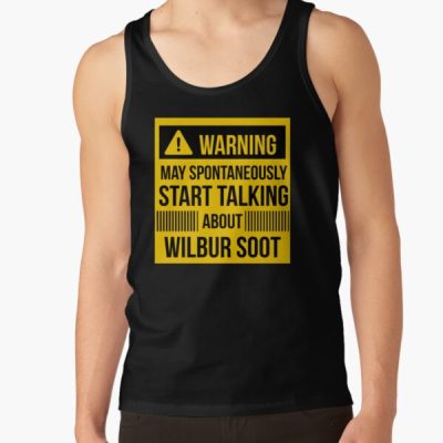 Warning May Spontaneously Talk About Wilbur Soot Tank Top Official Wilbur Soot Merch