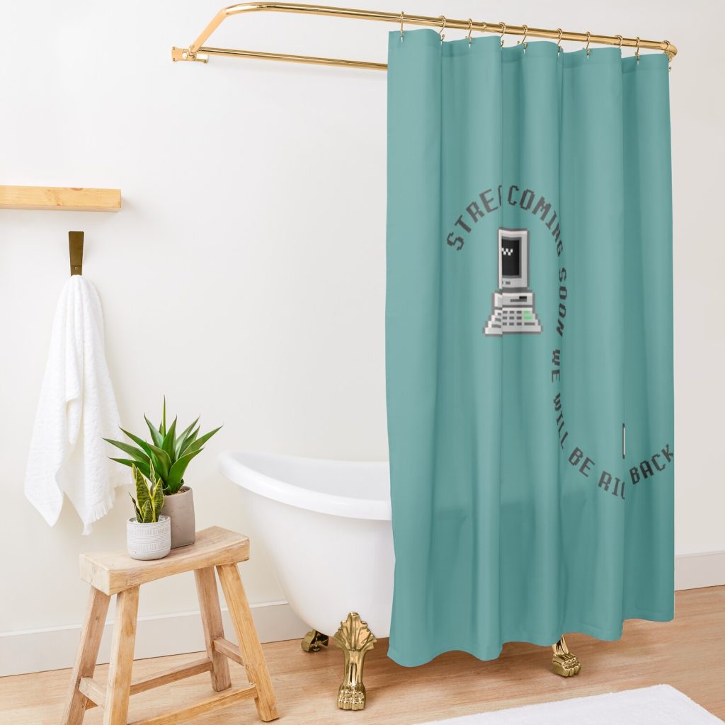 Wilbur Soot We Will Be Right Back Twitch Screen Shower Curtain Official Wilbur Soot Merch