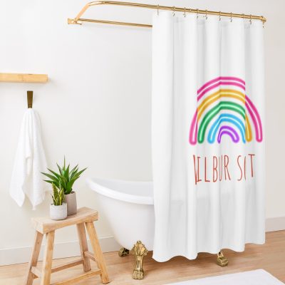 Rainbow Wilbur Soot Shower Curtain Official Wilbur Soot Merch